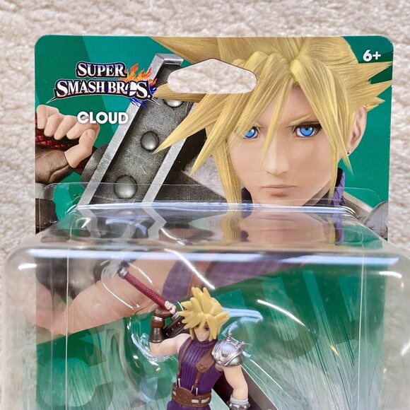 Super Smash Bros Cloud Amiibo Nintendo Switch BRAND NEW SEALED - Picture 3 of 7